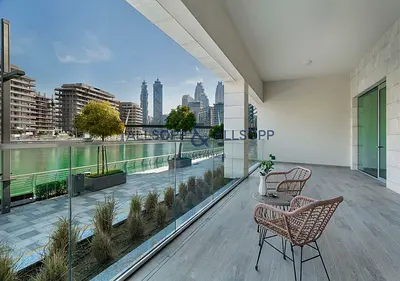 MODERN 2 BEDROOM PLUS MAIDS ROOM APARTMENT - CANAL FRONT RESIDENCE, AL WASL