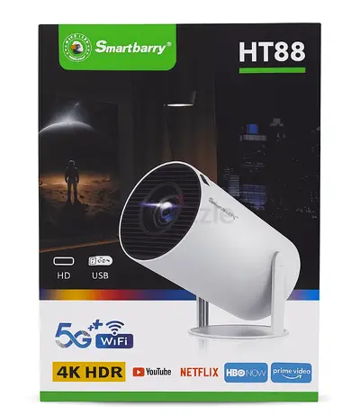 Smartbarry HT88 4K HDR Projector with WiFi