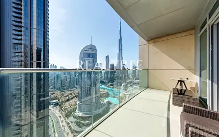 Fully Furnished 2BR | High Floor | Burj Khalifa View