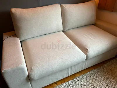 Ikea vimle two seater sofa bed with mattress gunnared beige