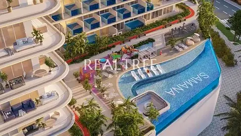Modern 1BR | Study + Private Pool Bliss | Prime Connectivity