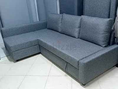 Modern Grey L-Shaped Sofa bed