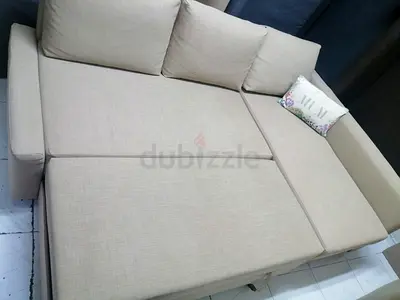 Comfortable Beige Sofa Bed