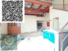 spacious size wearhouse available for rent with size 1500sqft with mizanine and washroom in 70000aed