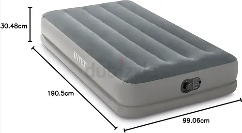 2 inflatable air mattresses twin Size Bed with Built-in Pump