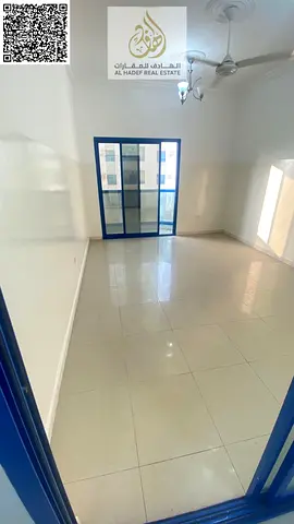 A detached one-bedroom apartment with a living room, one bathroom, a balcony, and a hallway. One of the largest apartments in Ajman at the lowest pric