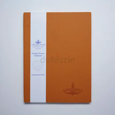 Ancora Cognac Tan Luxury set of 3 Italian Leather notebooks Hermes style