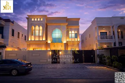 Seize the opportunity | Luxury villa, commercial use, two floors and a roof, 6 rooms with high-end finishes in Al Alia area - Ajman, central air condi