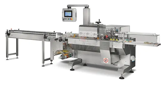 Flow wrap machine