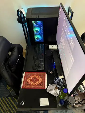 Gaming Setup with Monitor