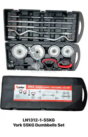York 55KG Dumbbells Set