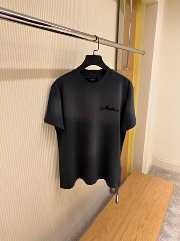 Amiri Bleach Bandana Patch T-shirt ‘Black’