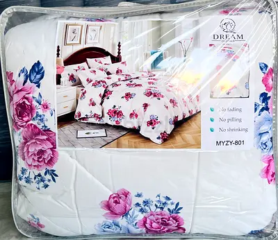 Brand New Floral Design Cotton Material Bedding Set - Dream Collection