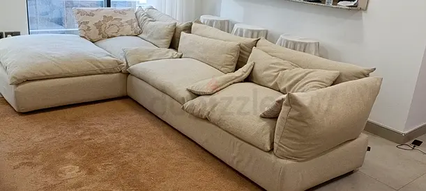 Marina home Leather L shape sectional sofa