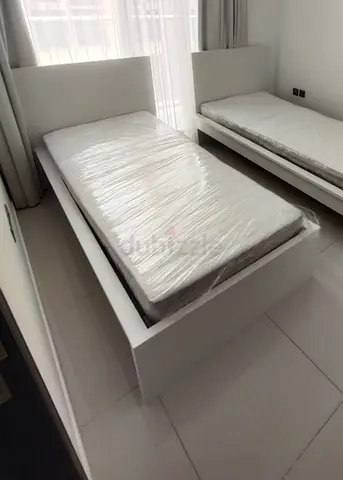 ‎IKEA Malam single bed frame with IKEA mattress 90×200cm