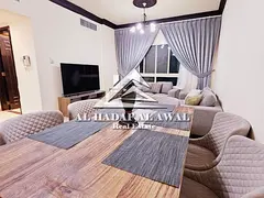 For monthly rent in the Emirate of Sharjah, Al Taawun area, a room and a hall with free internet