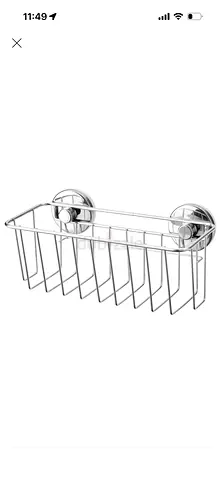 IKEA KROKFJORDEN Suction Basket x3 + Suction Hanger x2