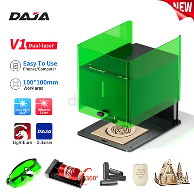 DAJA V1 Mini Portable Laser Engraving Machine for Business Shop, Factory, Home, Engraving Metal,