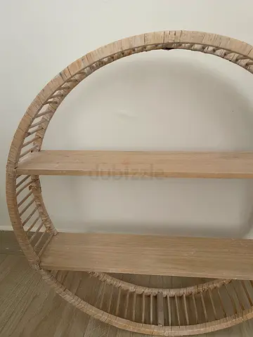 Rattan Wooden Shelf
