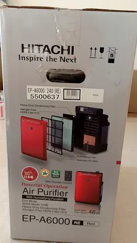 Hitachi EP-A6000 Air Purifier - Powerful Operation with Humidifying Function