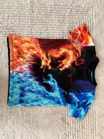 A cool fire dragon t-shirt 9 years old