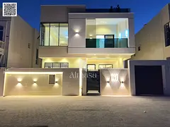 Luxury villa with elegant European design for sale in Al Zahia – Prime location on a main road An 