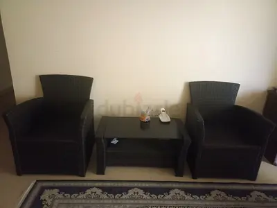 Stylish Rattan Chairs and Table Set