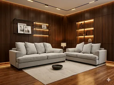 Super comfy light grey The One Brand sofa