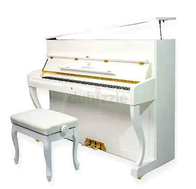 Heinrich HUP-110 Upright Piano – High Gloss White