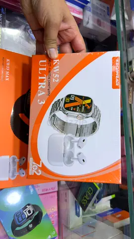 KW52 Ultra 3 Smartwatch with Earbuds