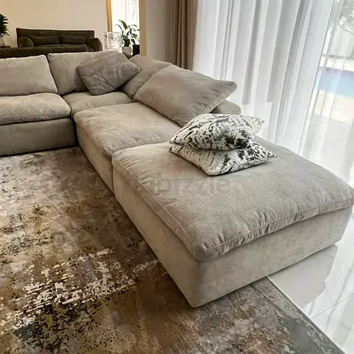 Comfortable feather filled modular sofa great condition