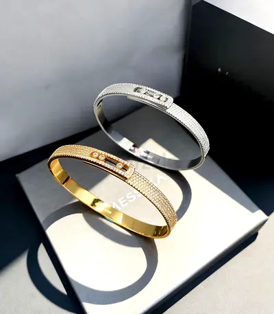 Messika Move Noa pavé diamond bangles.