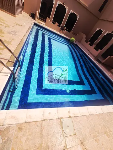 available away from zone private entrance corner unit/3 Bedrooms all master bedrooms Maid Room/living-dinning /shared s-pool / kitchen/rent in mirdif