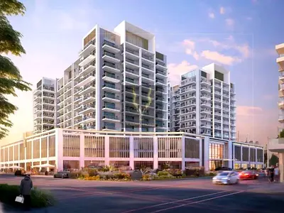 شقة بغرفتي نوم | Equiti Residence Al Furjan | إمكانية الدخول إلى صالة الألعاب الرياضية من الشرفة وبركة السباحة