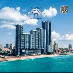 Annual Rent – 2 Bedroom Apartment with Living Room –Location: Ajman Corniche – Direct Sea View