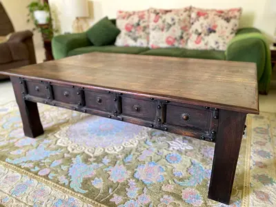 IKEA Solid Wood Rustic Coffee Table Set – 3 Pieces – Excellent Condition