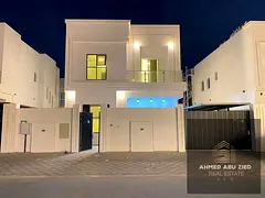 A luxurious villa for annual rent in Al Zahya, brand new and ready for immediate move-in