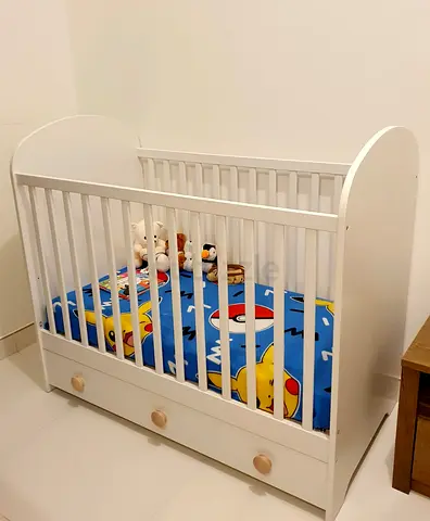 GONATT Cot with drawer, IKEA, 60x120 cm