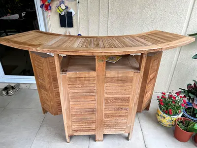 Wooden Bar Counter -1 year old - Great condition -AED 650