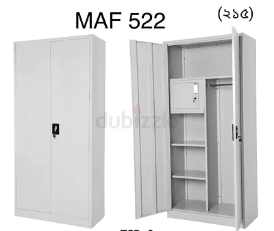 Steel cabinet with locker