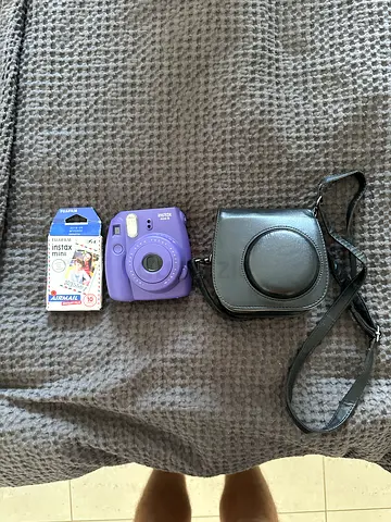 FujiFilm Instax Mini 8 Instant Camera + Case + Film – Purple