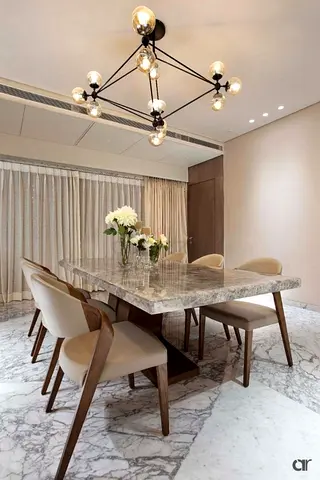 Modern Dining Table with Stylish Chairs