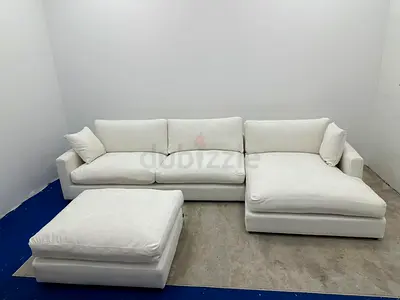 Top quality marina home lshape sofa with footstool