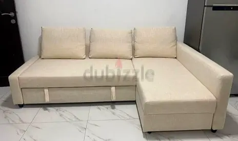 Comfortable Beige Sectional Sofa bed