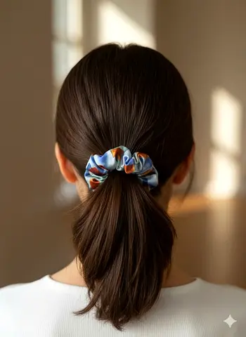 Colorful Hair Scrunchie for a Stylish Look
