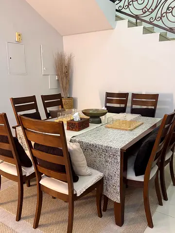 Elegant home center Dining Table Set with 8 Chairs