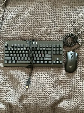 Redragon K568 RGB Mechanical Keyboard + Razer DeathAdder Elite Gaming Mouse