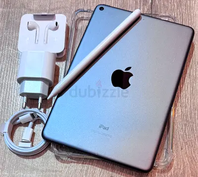 iPad Mini 5,64GB,WiFi,Space Grey with Case,Screen Guard,Stylus Pen,EarPods and 20W Charger