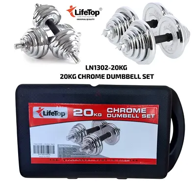 20kg Chrome Dumbbell Set