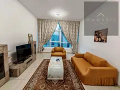 Luxury beachfront apartment, one bedroom and living room, overlooking Al Mamzar beach, all bills inc